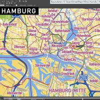 Hamburg Stadtplan Vektor Stadtbezirke Stadtteile Topographie, Karte Hamburg, Stadtkarte Hamburg