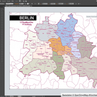 Berlin Stadtplan Vektor Stadtbezirke Stadtteile Topographie, Karte Berlin, Stadtplan Berlin, Stadtkarte Berlin, Karte Berlin Stadtteile, Karte Berlin Stadtbezirke