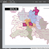 Berlin Stadtplan Vektor Stadtbezirke Stadtteile Topographie, Karte Berlin, Stadtplan Berlin, Stadtkarte Berlin, Karte Berlin Stadtteile, Karte Berlin Stadtbezirke