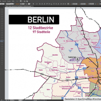 Berlin Stadtplan Vektor Stadtbezirke Stadtteile Topographie, Karte Berlin, Stadtplan Berlin, Stadtkarte Berlin, Karte Berlin Stadtteile, Karte Berlin Stadtbezirke