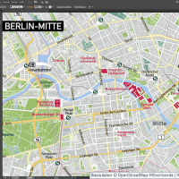 Berlin-Mitte Vektorkarte mit Gebäuden, Vektorkarte Berlin-Mitte, Karte Vektor Berlin-Mitte, Karte Berlin Innenstadt, Karte Berlin Zentrum