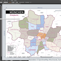 München Stadtplan Vektor Stadtbezirke Stadtteile Topographie, Karte München, Stadtplan München, Stadtkarte München, Karte München Stadtteile, Karte München Stadtbezirke