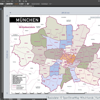 München Stadtplan Vektor Stadtbezirke Stadtteile Topographie, Karte München, Stadtplan München, Stadtkarte München, Karte München Stadtteile, Karte München Stadtbezirke