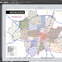 München Stadtplan Vektor Stadtbezirke Stadtteile Topographie, Karte München, Stadtplan München, Stadtkarte München, Karte München Stadtteile, Karte München Stadtbezirke