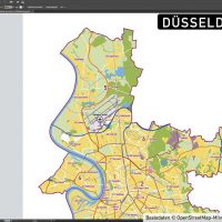 Düsseldorf Stadtplan Vektor Stadtbezirke Stadtteile Topographie, Karte Düsseldorf Vektor Vektorkarte Düsseldorf AI, Stadtplan Düsseldorf Vektordaten, Karte Düsseldorf Stadtteile, Karte Düsseldorf Stadtbezirke