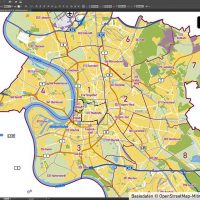 Düsseldorf Stadtplan Vektor Stadtbezirke Stadtteile Topographie, Karte Düsseldorf Vektor Vektorkarte Düsseldorf AI, Stadtplan Düsseldorf Vektordaten, Karte Düsseldorf Stadtteile, Karte Düsseldorf Stadtbezirke