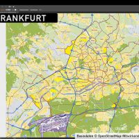 Frankfurt am Main Stadtplan Vektor Stadtbezirke Stadtteile Topographie, Karte Frankurt Stadtteile, Karte Frankfurt Stadtbezirke, Vektorkarte Frankfurt Stadtteile, Stadtplan Frankfurt Stadtteile