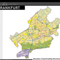 Frankfurt am Main Stadtplan Vektor Stadtbezirke Stadtteile Topographie, Karte Frankurt Stadtteile, Karte Frankfurt Stadtbezirke, Vektorkarte Frankfurt Stadtteile, Stadtplan Frankfurt Stadtteile