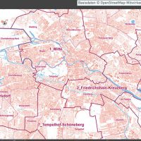 Berlin Karte Vektor Übersicht mit Gebäuden Stadtteilen Topographie, Karte Berlin Stadtteile, Karte Berlin Stadtbezirke, Vektorkarte Berlin Gebäude, Karte Berlin mit Gebäuden, Stadtplan Berlin, Stadtkarte Berlin