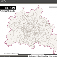 Berlin Postleitzahlen PLZ-5 Topographie Stadtbezirke Stadtteile Vektorkarte, Karte Berlin Postleitzahlen, Vektorkarte Berlin Postleitzahlen, PLZ-Karte Berlin, Karte Berlin PLZ Stadtteile, Vektorkarte Berlin PLZ Stadtteile