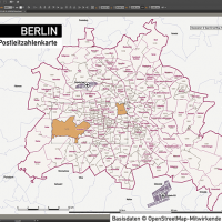 Berlin Postleitzahlen PLZ-5 Topographie Stadtbezirke Stadtteile Vektorkarte, Karte Berlin Postleitzahlen, Vektorkarte Berlin Postleitzahlen, PLZ-Karte Berlin, Karte Berlin PLZ Stadtteile, Vektorkarte Berlin PLZ Stadtteile