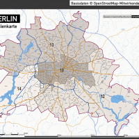 Berlin Karte Postleitzahlen PLZ-5-2 Vektorkarte, Karte Berlin PLZ, Postleitzahlenkarte Berlin, Berlin PLZ Karte, Karte PLZ Berlin, Karte PLZ 5-stellig Berlin, Vektorkarte PLZ Berlin