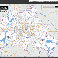 Berlin Karte Postleitzahlen PLZ-5-2 Vektorkarte, Karte Berlin PLZ, Postleitzahlenkarte Berlin, Berlin PLZ Karte, Karte PLZ Berlin, Karte PLZ 5-stellig Berlin, Vektorkarte PLZ Berlin