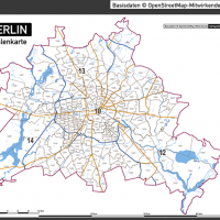 Berlin Karte Postleitzahlen PLZ-5-2 Vektorkarte, Karte Berlin PLZ, Postleitzahlenkarte Berlin, Berlin PLZ Karte, Karte PLZ Berlin, Karte PLZ 5-stellig Berlin, Vektorkarte PLZ Berlin