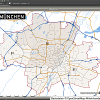 Karte München Postleitzahlenkarte Vektor PLZ-5, Vektorkarte München PLZ, Karte München PLZ, Postleitzahlenkarte München, Karte PLZ München 5-stellig