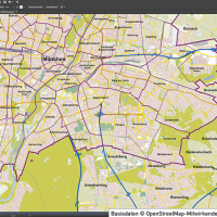 München Vektorkarte mit Gebäuden, Karte München, Stadtplan München, Basiskarte München mit Topographie, Karte Vektor München