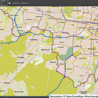 München Vektorkarte mit Gebäuden, Karte München, Stadtplan München, Basiskarte München mit Topographie, Karte Vektor München