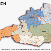 Österreich Austria Vektorkarte Bundesländer Bezirke Gemeinden, Karte Österreich Bezirke, Karte Österreich Bundesländer, Karte Österreich Gemeinden, Vektorkarte Österreich Gemeinden, Karte Austria Gemeinden