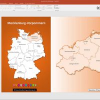 PowerPoint-Karte Deutschland Landkreise Bundesländer, Karte Deutschland Landkreise PowerPoint, Karte Deutschland Bundesländer PowerPoint, Karte PowerPoint Deutschland Landkreise