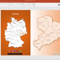 PowerPoint-Karte Deutschland Landkreise Bundesländer, Karte Deutschland Landkreise PowerPoint, Karte Deutschland Bundesländer PowerPoint, Karte PowerPoint Deutschland Landkreise