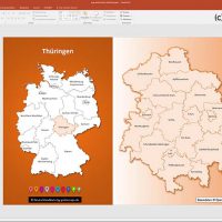 PowerPoint-Karte Deutschland Landkreise Bundesländer, Karte Deutschland Landkreise PowerPoint, Karte Deutschland Bundesländer PowerPoint, Karte PowerPoint Deutschland Landkreise