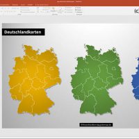 PowerPoint-Karte Deutschland Landkreise Bundesländer, Karte Deutschland Landkreise PowerPoint, Karte Deutschland Bundesländer PowerPoint, Karte PowerPoint Deutschland Landkreise