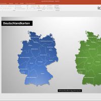 PowerPoint-Karte Deutschland Landkreise Bundesländer, Karte Deutschland Landkreise PowerPoint, Karte Deutschland Bundesländer PowerPoint, Karte PowerPoint Deutschland Landkreise