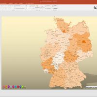 PowerPoint-Karte Deutschland Landkreise Bundesländer, Karte Deutschland Landkreise PowerPoint, Karte Deutschland Bundesländer PowerPoint, Karte PowerPoint Deutschland Landkreise