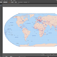 Weltkarte Vektor (Robinson), Vektorkarte Welt Robinson, Karte Vektor Robinson Welt