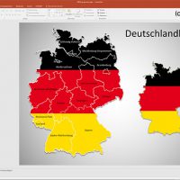 Deutschland PowerPoint-Karte Bundesländer, Karte Deutschland Bundesländer, Bundesländer Karte Deutschland PowerPoint