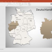 Deutschland PowerPoint-Karte Bundesländer, Karte Deutschland Bundesländer, Bundesländer Karte Deutschland PowerPoint