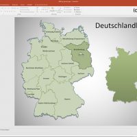 Deutschland PowerPoint-Karte Bundesländer, Karte Deutschland Bundesländer, Bundesländer Karte Deutschland PowerPoint