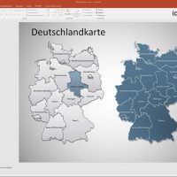Deutschland PowerPoint-Karte Bundesländer, Karte Deutschland Bundesländer, Bundesländer Karte Deutschland PowerPoint