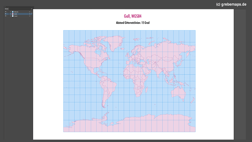 Weltkarte, Karte Welt Vektor, Vektorkarte Welt, Gall