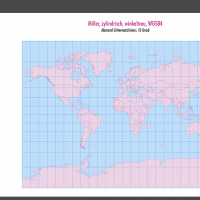 Weltkarte, Karte Welt Vektor, Vektorkarte Welt, Miller