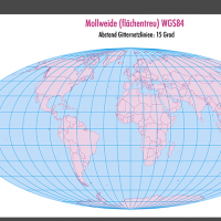 Weltkarte, Karte Welt Vektor, Vektorkarte Welt, Mollweide