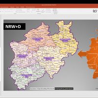 NRW PowerPoint-Karte Gemeinden Landkreise Regierungsbezirke, Karte PowerPoint NRW, Karte PowerPoint NRW Landkreise, Karte PowerPoint NRW Gemeinden, Karte PowerPoint Nordrhein-Westfalen