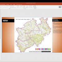 NRW PowerPoint-Karte Gemeinden Landkreise Regierungsbezirke, Karte PowerPoint NRW, Karte PowerPoint NRW Landkreise, Karte PowerPoint NRW Gemeinden, Karte PowerPoint Nordrhein-Westfalen