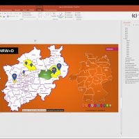 NRW PowerPoint-Karte Gemeinden Landkreise Regierungsbezirke, Karte PowerPoint NRW, Karte PowerPoint NRW Landkreise, Karte PowerPoint NRW Gemeinden, Karte PowerPoint Nordrhein-Westfalen