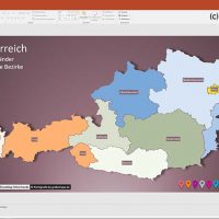 Austria Österreich PowerPoint-Karte Bundesländer Bezirke, Karte Österreich Bezirke, PowerPoint-Karte Österreich Bezirke, Karte PowerPoint Austria Bezirke, PowerPoint-Karte Österreich