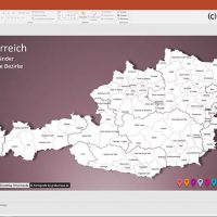 Austria Österreich PowerPoint-Karte Bundesländer Bezirke, Karte Österreich Bezirke, PowerPoint-Karte Österreich Bezirke, Karte PowerPoint Austria Bezirke, PowerPoint-Karte Österreich