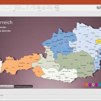 Austria Österreich PowerPoint-Karte Bundesländer Bezirke, Karte Österreich Bezirke, PowerPoint-Karte Österreich Bezirke, Karte PowerPoint Austria Bezirke, PowerPoint-Karte Österreich