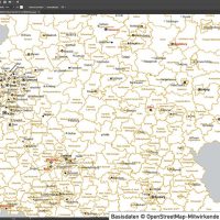 Deutschland Landkreise Stadtkreise Bundesländer Vektorkarte, Karte Deutschland Landkreise, Karte Deutschland Bundesländer, Karte Landkreise Deutschland