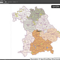 Bayern Vektorkarte Gemeinden Landkreise Regierungsbezirke, Karte Bayern Gemeinden, Karte Bayern Landkreise, Vektorkarte Bayern Gemeinden, Vektorkarte Bayern Landkreise, Landkreiskarte Bayern, Gemeindekarte Bayern
