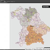 Bayern Vektorkarte Gemeinden Landkreise Regierungsbezirke, Karte Bayern Gemeinden, Karte Bayern Landkreise, Vektorkarte Bayern Gemeinden, Vektorkarte Bayern Landkreise, Landkreiskarte Bayern, Gemeindekarte Bayern