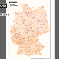 Deutschland Gemeinden MIT Gemeindenamen Vektorkarte Landkreise, Karte Deutschland Gemeinden, Karte Deutschland Landkreise, Landkreise Deutschland Vektorkarte, Gemeinden Deutschland Vektorkarte