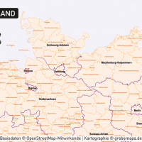 Deutschland Postleitzahlen PLZ-5 Vektorkarte 5-stellig Landkreise Ortsnamen, PLZ-Karte Deutschland, Karte PLZ Deutschland 5-stellig, PLZ-5 Karte Deutschland, Vektorkarte PLZ Deutschland mit Landkreisen