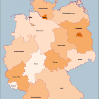 Karte Deutschland Bundesländer, Vektorkarte Deutschland Bundesländer