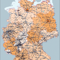 Karte Deutschland Bundesländer, Vektorkarte Deutschland Bundesländer