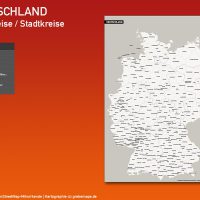 Karte Deutschland Landkreise